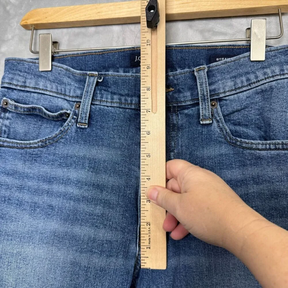 J. Crew Flex Jean Mens 29*32 Straight Medium Wash AZ850 Cotton Stretch Pockets